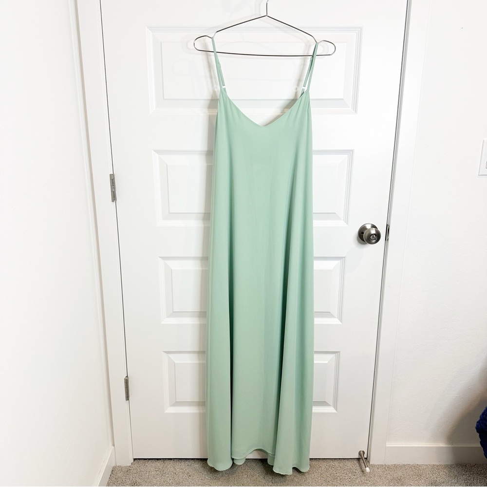 Akira Chicago Black Label Mint Green Maxi Dress